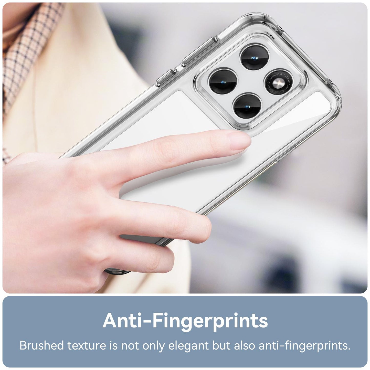 Motorola Edge 5G 2026 Acrylic Hybrid TPU Protective Phone Case, Colourful Series Shockproof Cover