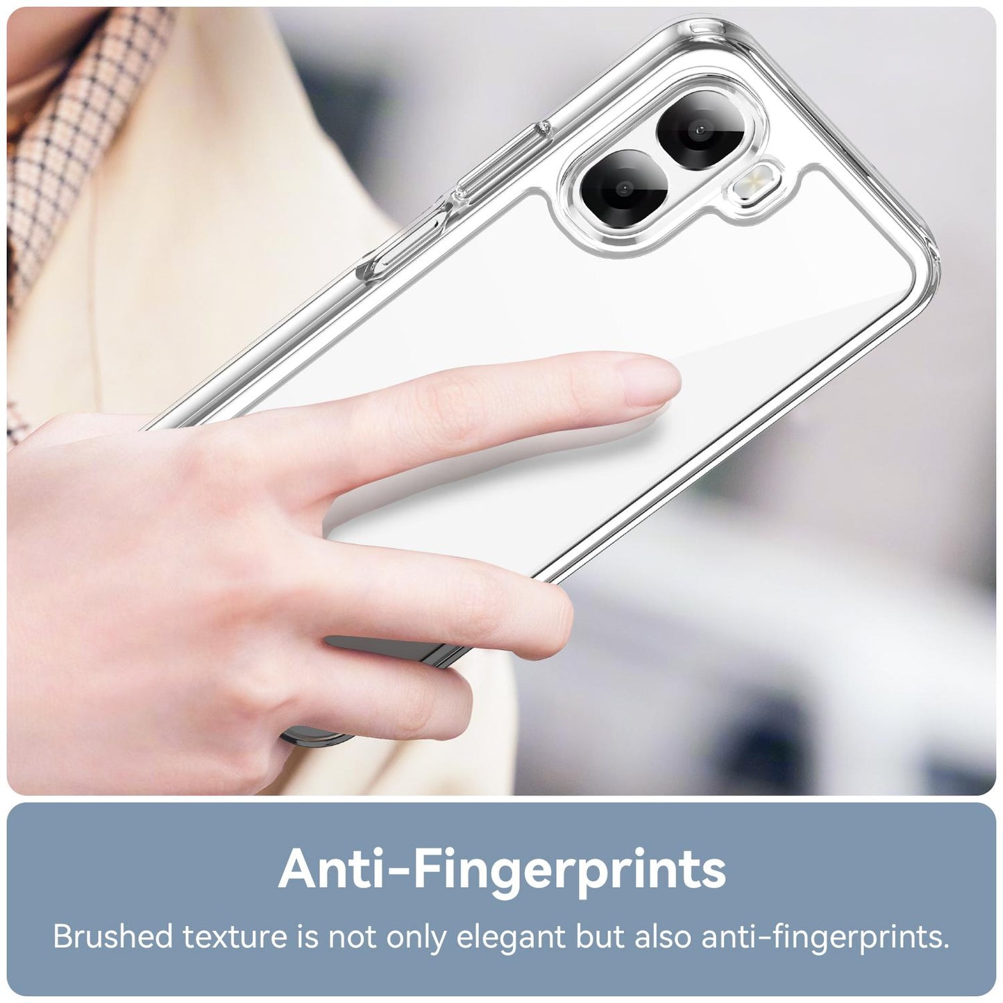 OPPO A6x 5G Acrylic Hybrid TPU Protective Phone Case, Colourful Series Shockproof Cover