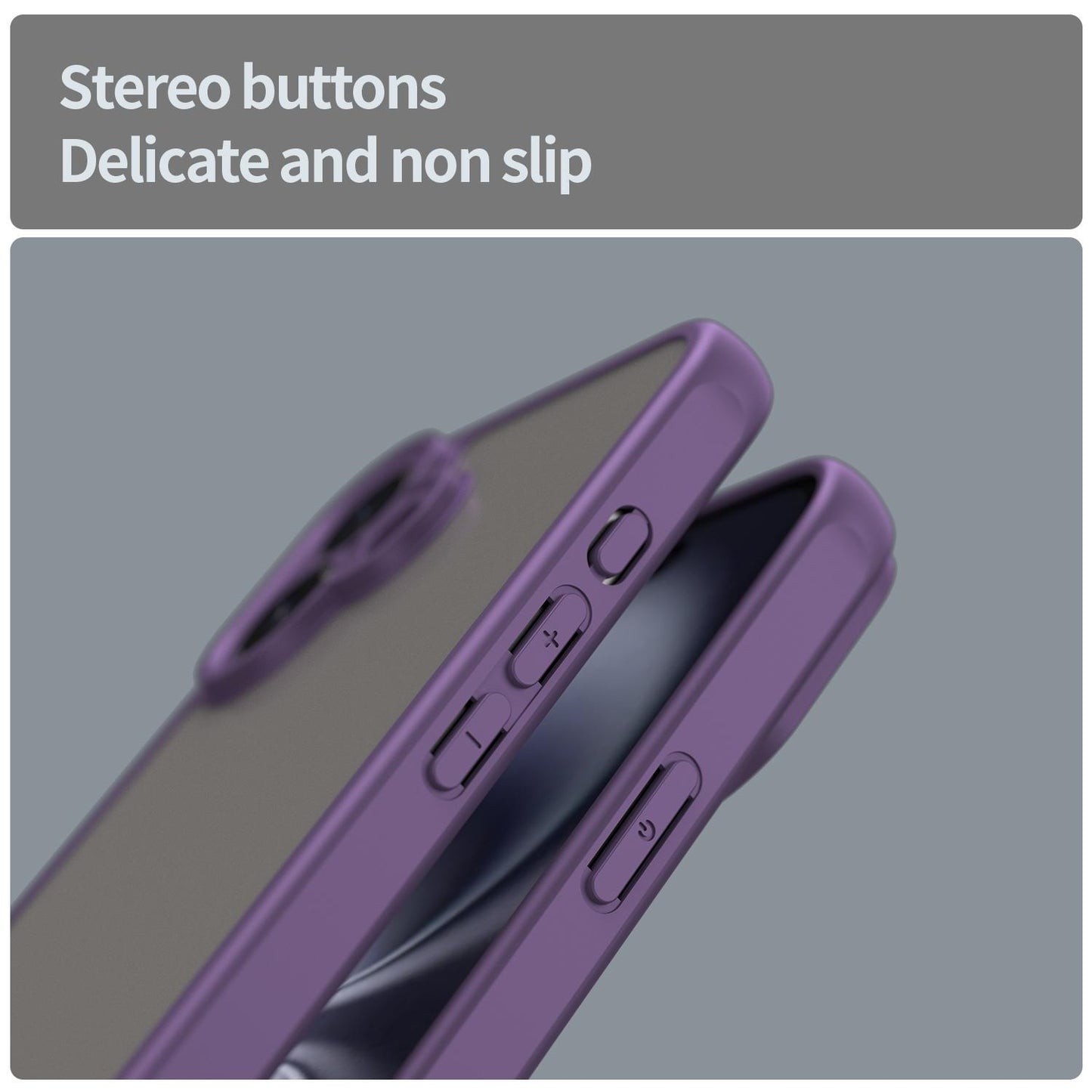 Apple iPhone 16 TPU Hybrid PC Frosted Phone Case with Durable Scratch, Dirt & Wear Protection, Precise Cutouts, Lightweight Easy-Fit Slim Cover