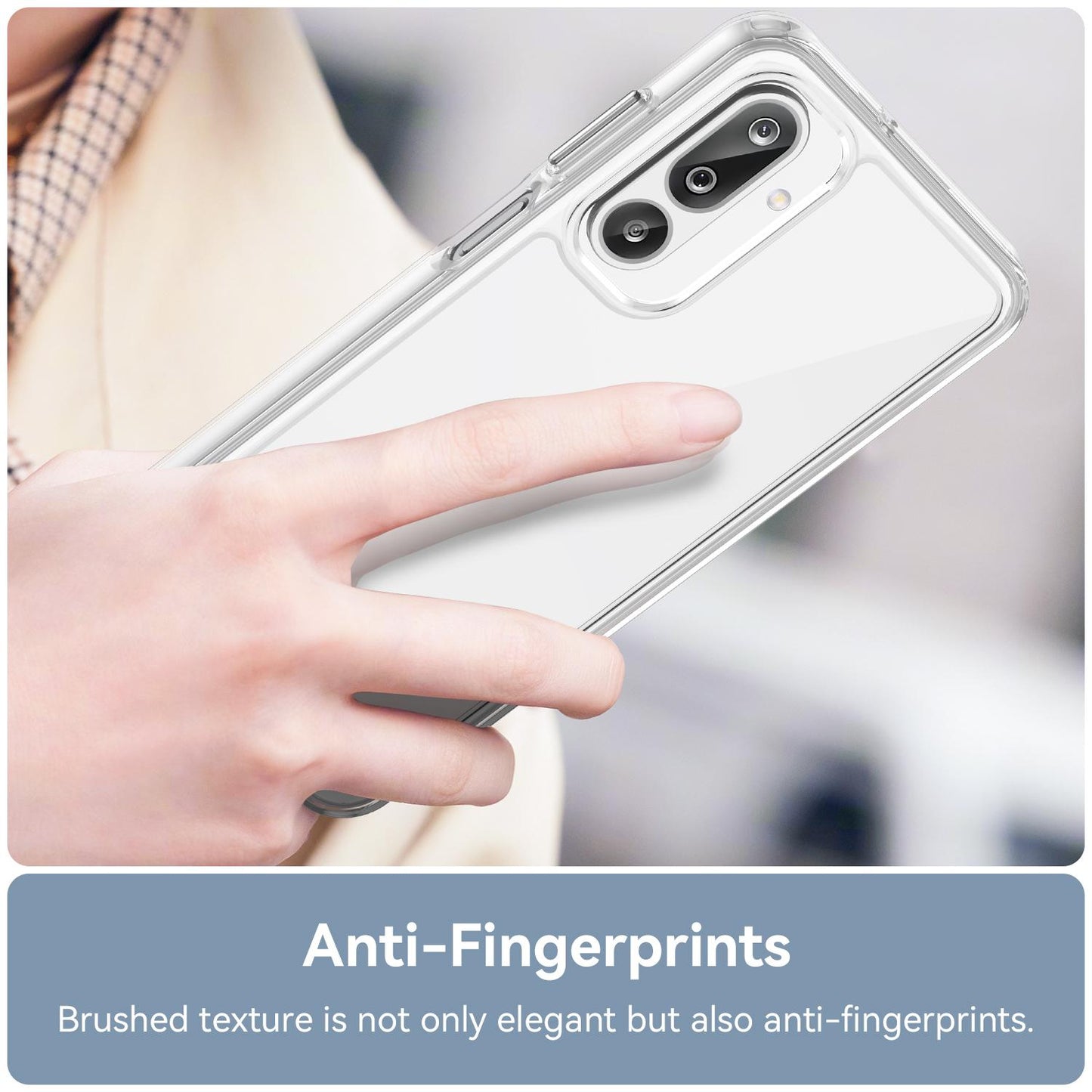 Samsung Galaxy F36 5G Acrylic Hybrid TPU Protective Phone Case, Colourful Series Shockproof Cover