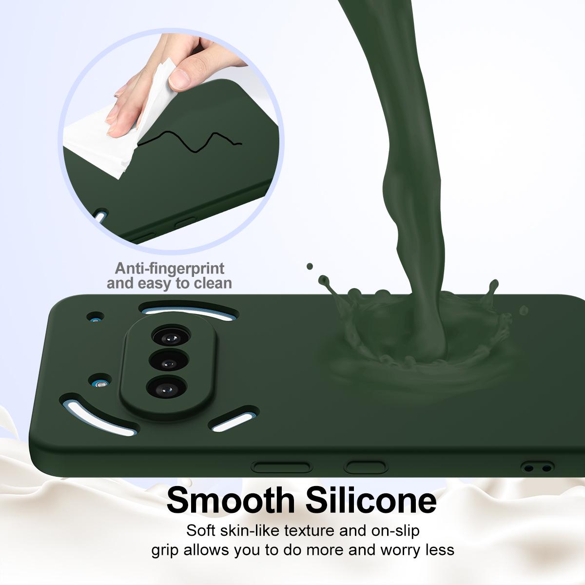 Nothing Phone 3a Shockproof Silicone MagSafe Phone Case with Microfibre Lining Magnetic Cover
