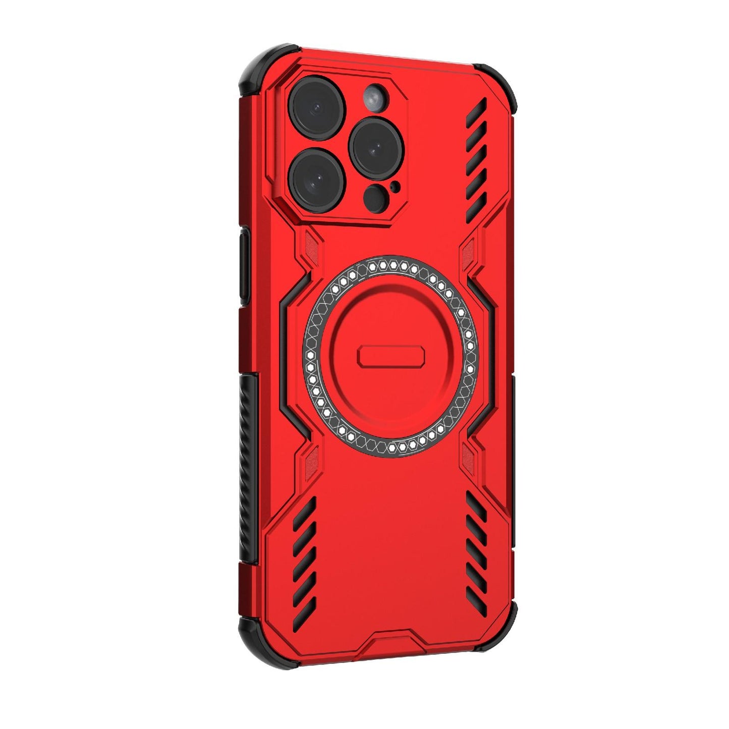 Apple iPhone 15 Pro Max Butterfly Armor MagSafe Magnetic Ring Shockproof Protective Phone Case with Stand
