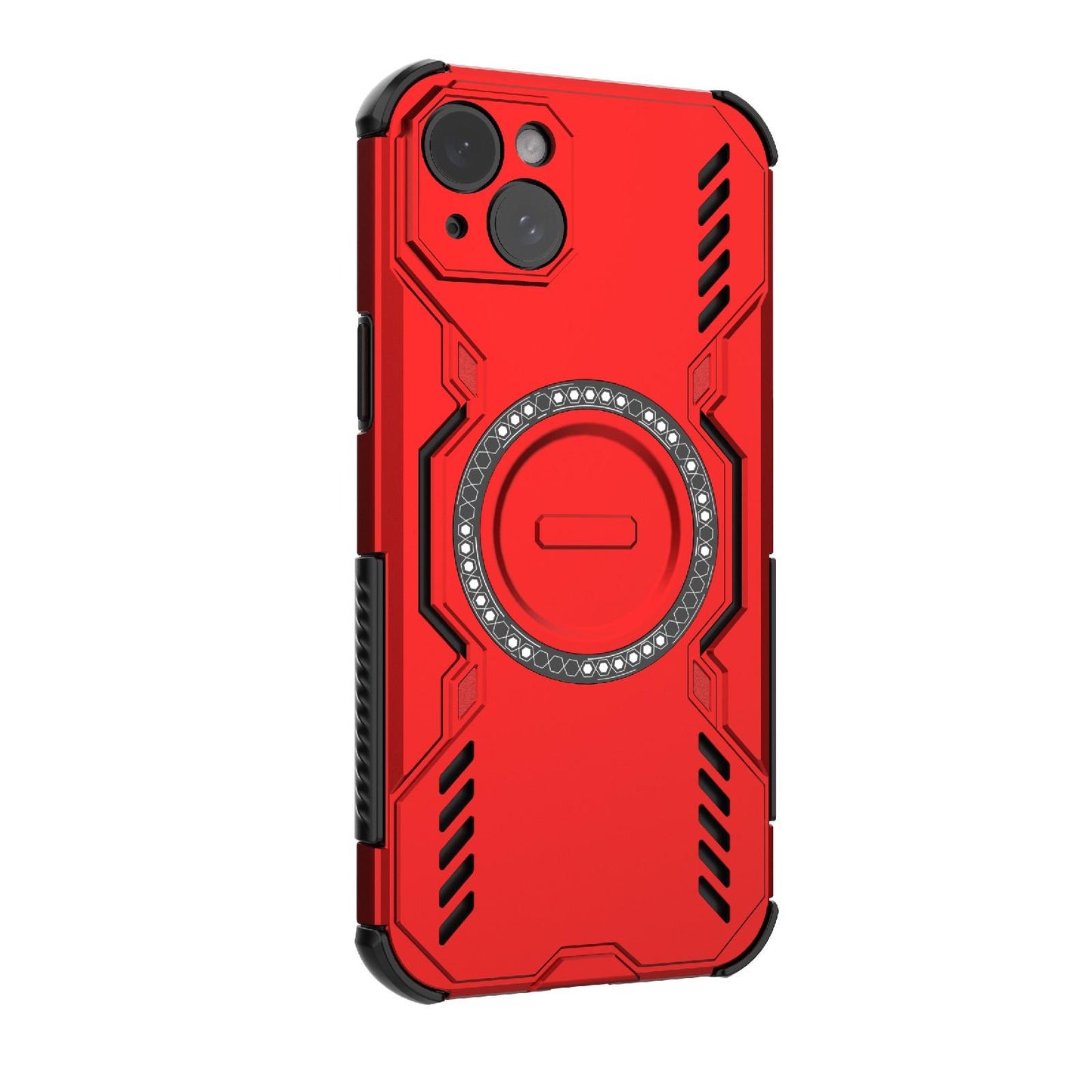 Apple iPhone 15 Plus Butterfly Armor MagSafe Magnetic Ring Shockproof Protective Phone Case with Stand