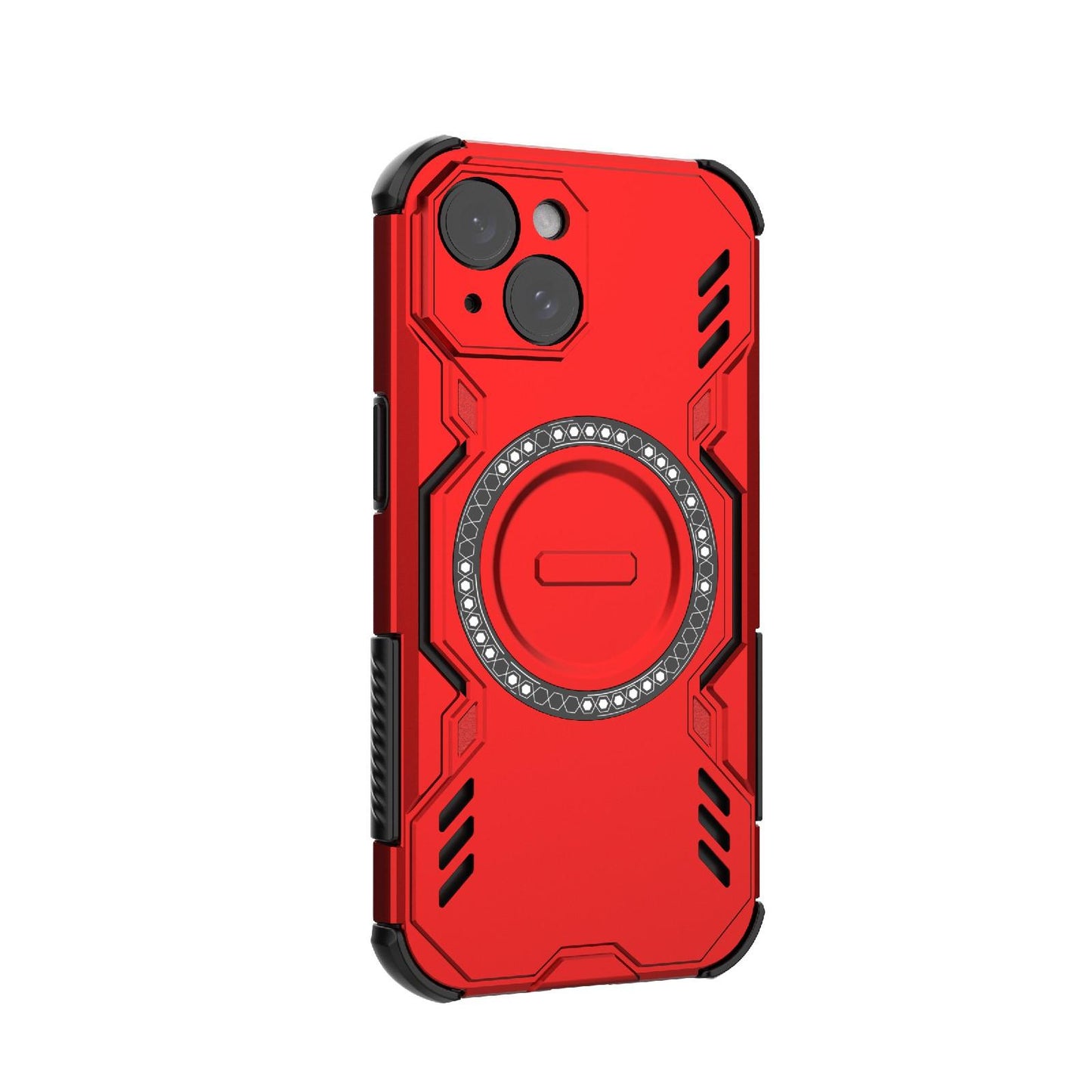 Apple iPhone 15 Butterfly Armor MagSafe Magnetic Ring Shockproof Protective Phone Case with Stand