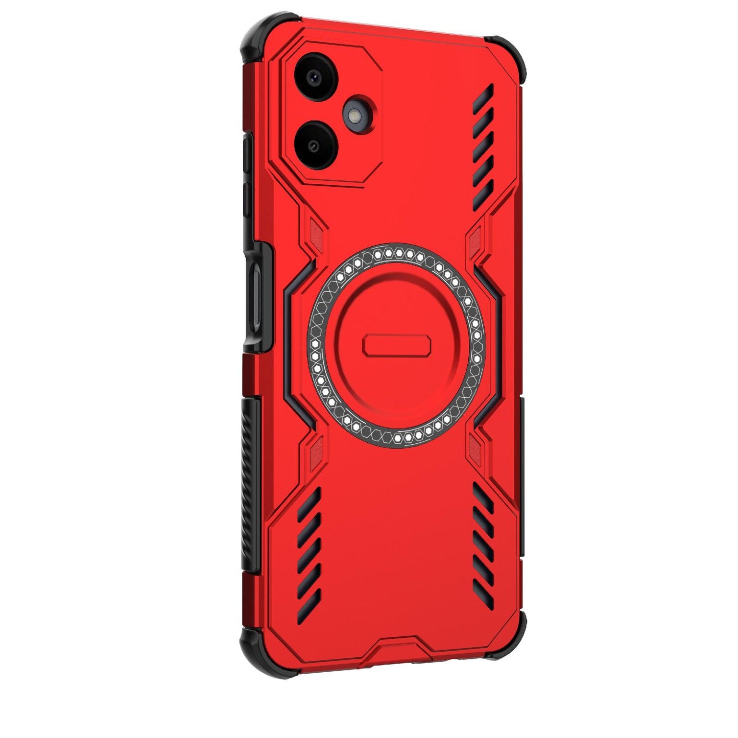 Samsung Galaxy A06 4G Butterfly Armor MagSafe Magnetic Ring Shockproof Protective Phone Case with Stand