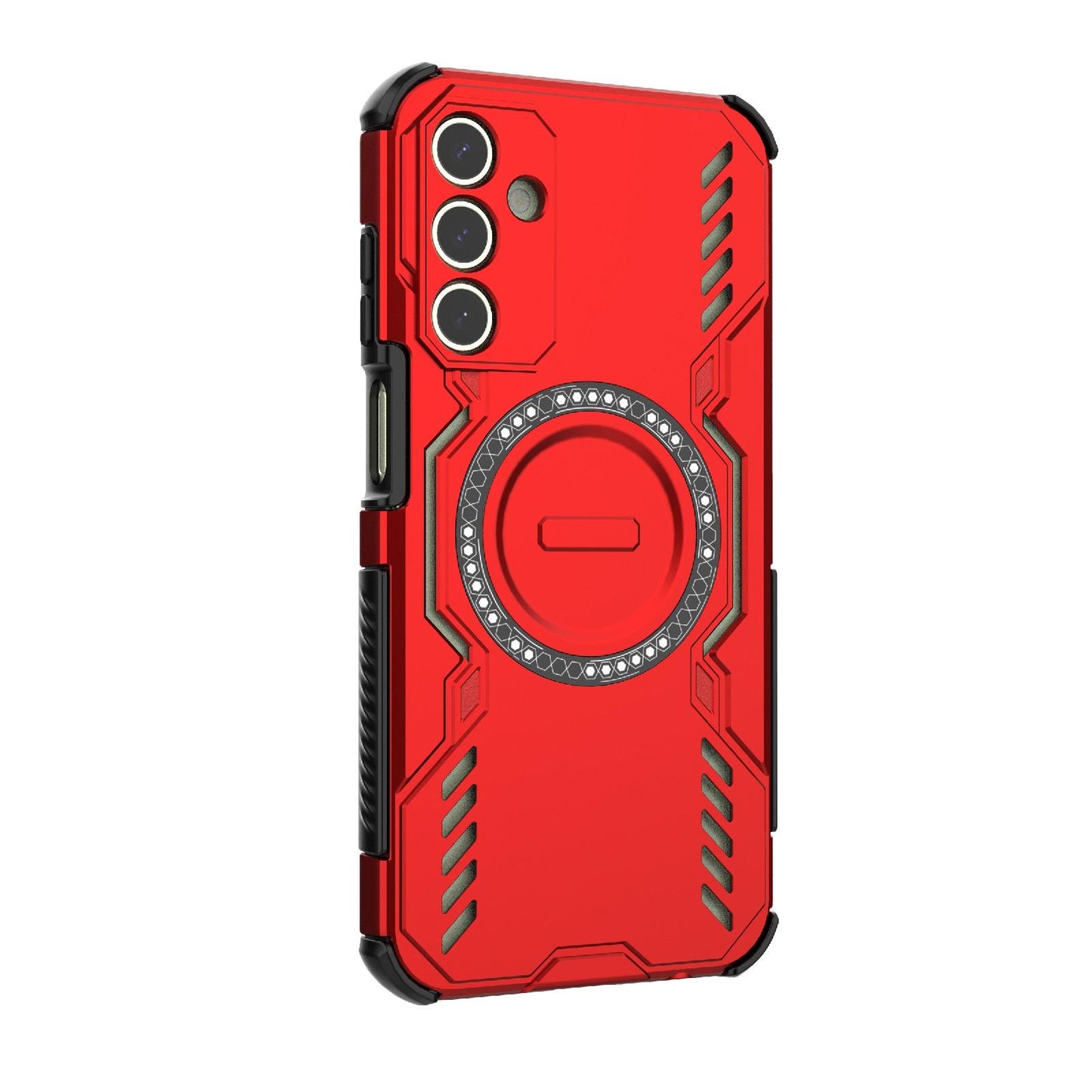 Samsung Galaxy A15 5G Butterfly Armor MagSafe Magnetic Ring Shockproof Protective Phone Case with Stand