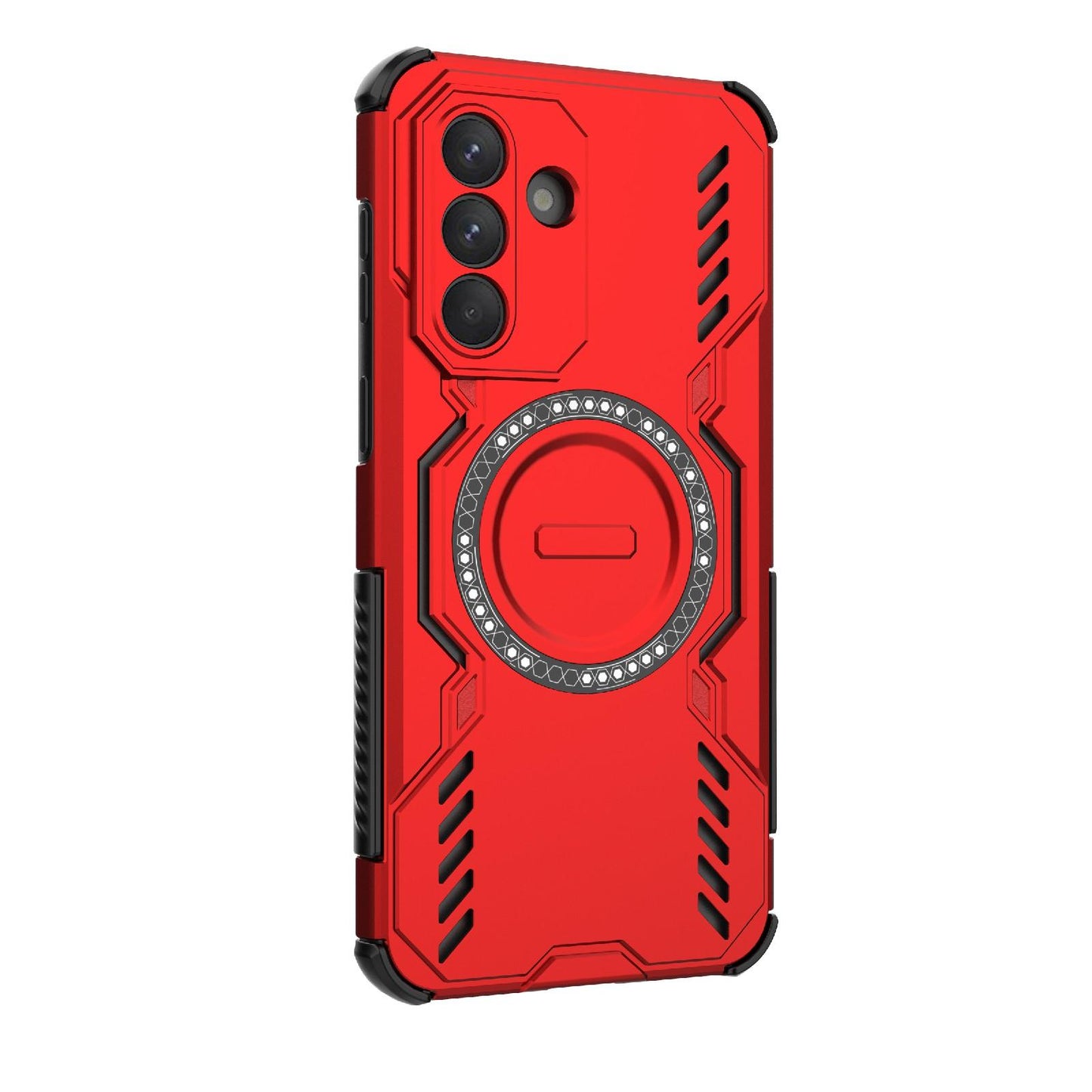 Samsung Galaxy A37 5G Butterfly Armor MagSafe Magnetic Ring Shockproof Protective Phone Case with Stand