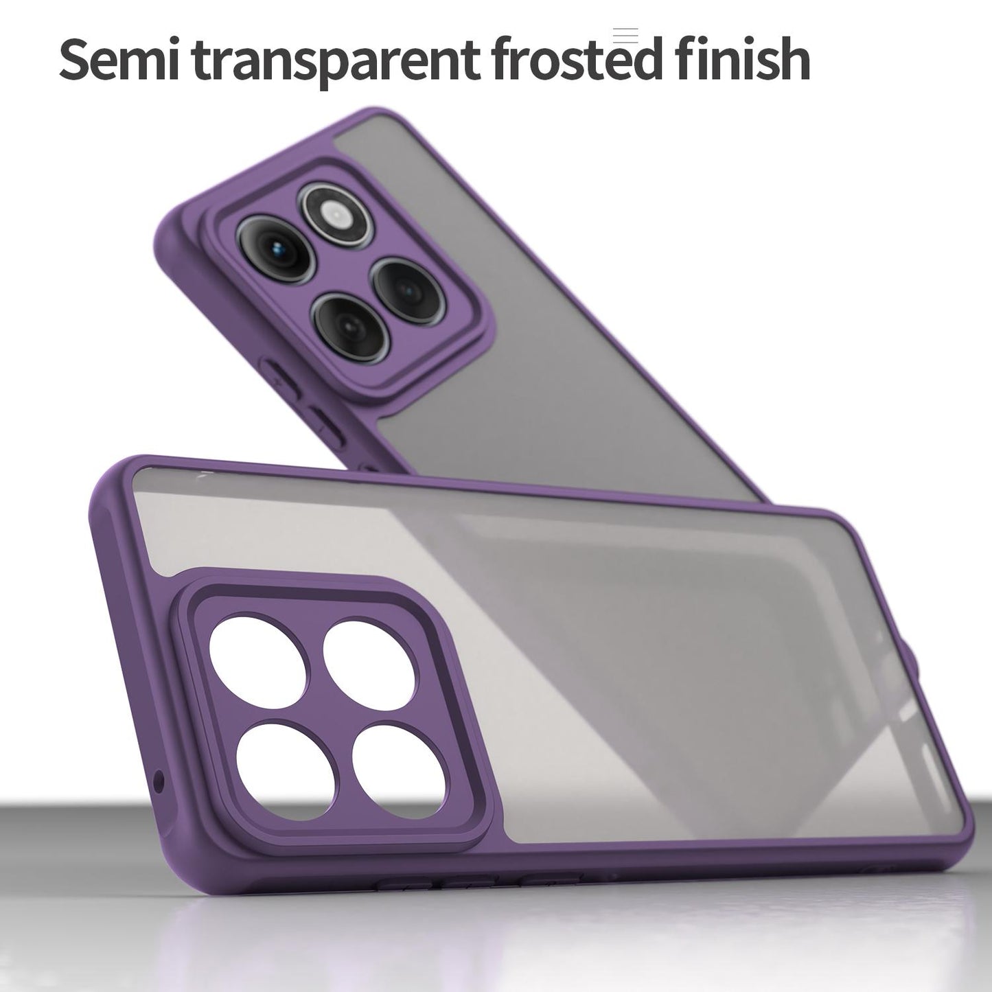 Motorola Edge 60 Pro TPU Hybrid PC Frosted Phone Case with Durable Scratch, Dirt & Wear Protection, Precise Cutouts, Lightweight Easy-Fit Slim Cover