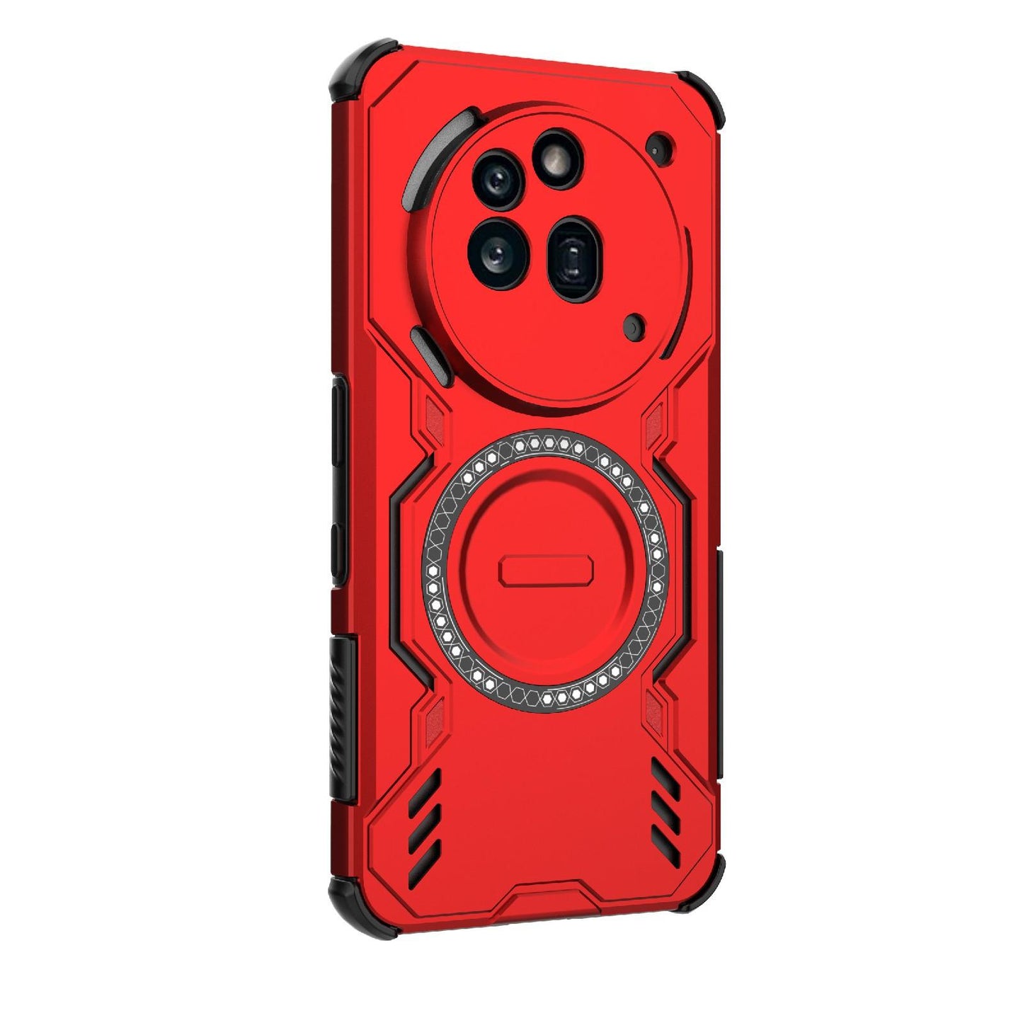 Nothing Phone 3a Pro Butterfly Armor MagSafe Magnetic Ring Shockproof Protective Phone Case with Stand