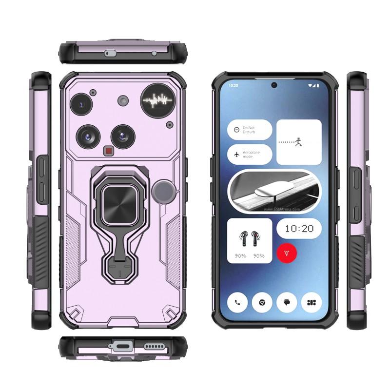 Nothing Phone 3 PU Leather Wallet Phone Case with Metal Kickstand, Card Holder, Cash Pocket, Wrist Strap, Shockproof TPU Protective Cover & Screen Protector