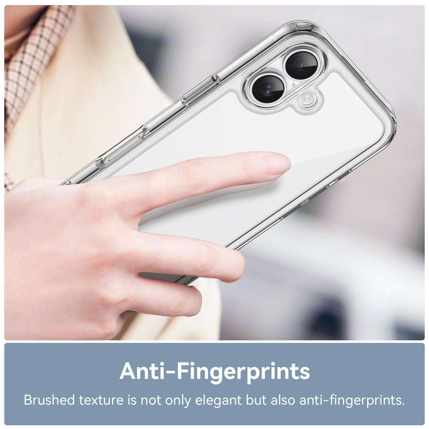 Apple iPhone 16 Electroplated Buttons TPU Acrylic Phone Case with Screen Protector - Heavy Duty Shockproof Cover, Air Cushion Corners, Raised Camera & Screen Protection, HD Tempered Glass Full Coverage Protective Case