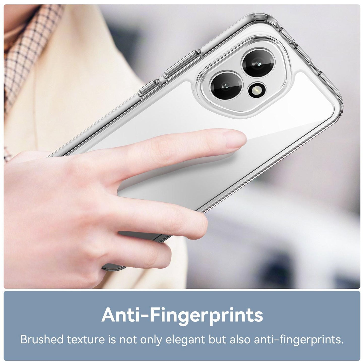 Honor 400 156.5mm Electroplated Buttons TPU Acrylic Phone Case with Screen Protector - Heavy Duty Shockproof Cover, Air Cushion Corners, Raised Camera & Screen Protection, HD Tempered Glass Full Coverage Protective Case