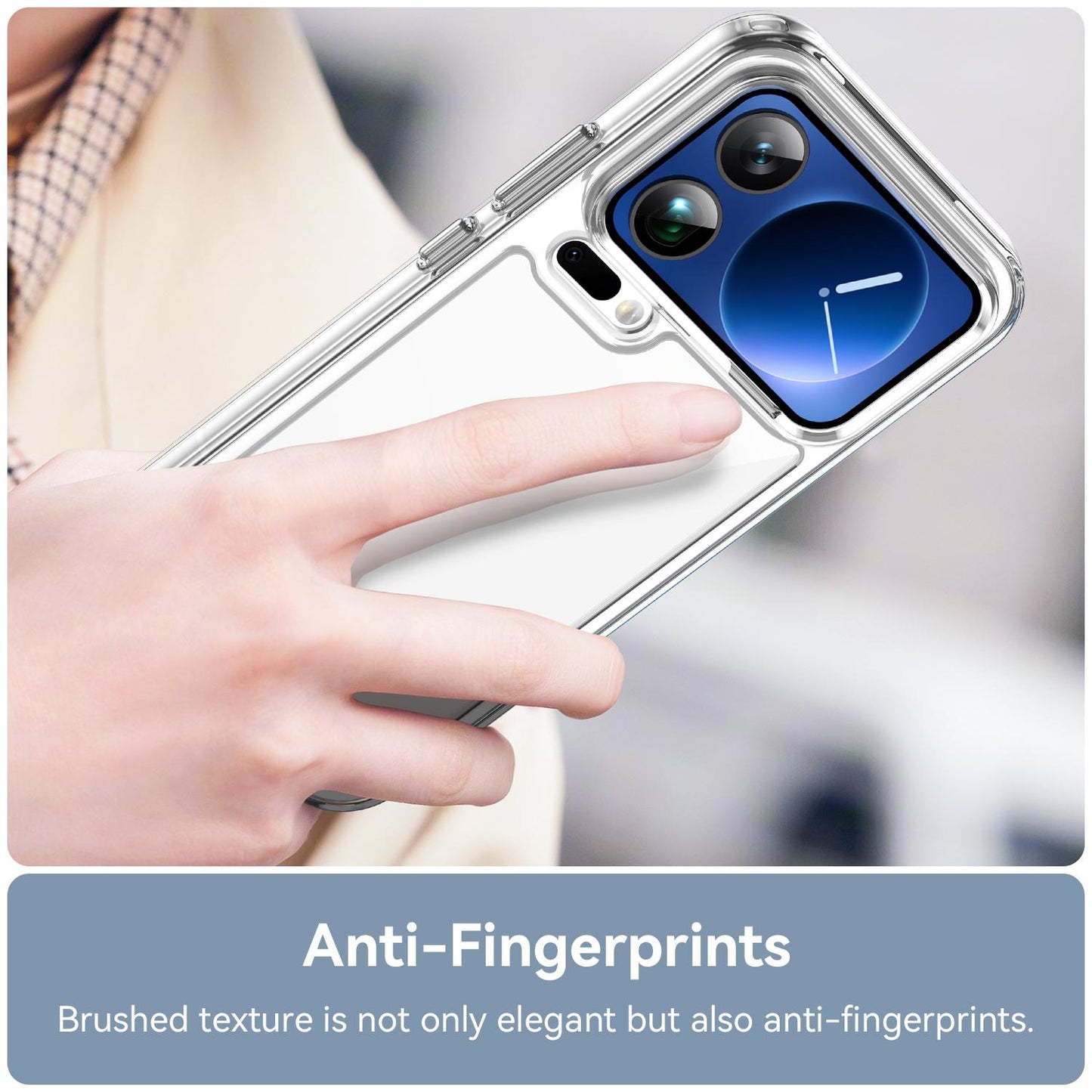 Xiaomi 17 Pro Max Electroplated Buttons TPU Acrylic Phone Case with Screen Protector - Heavy Duty Shockproof Cover, Air Cushion Corners, Raised Camera & Screen Protection, HD Tempered Glass Full Coverage Protective Case