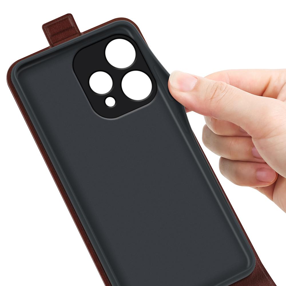 OPPO Reno15 5G Texture Vertical Flip Leather Wallet Case with Card Slot, PU TPU Shockproof Protective Cover, Anti-Drop Magnetic Folio Phone Case