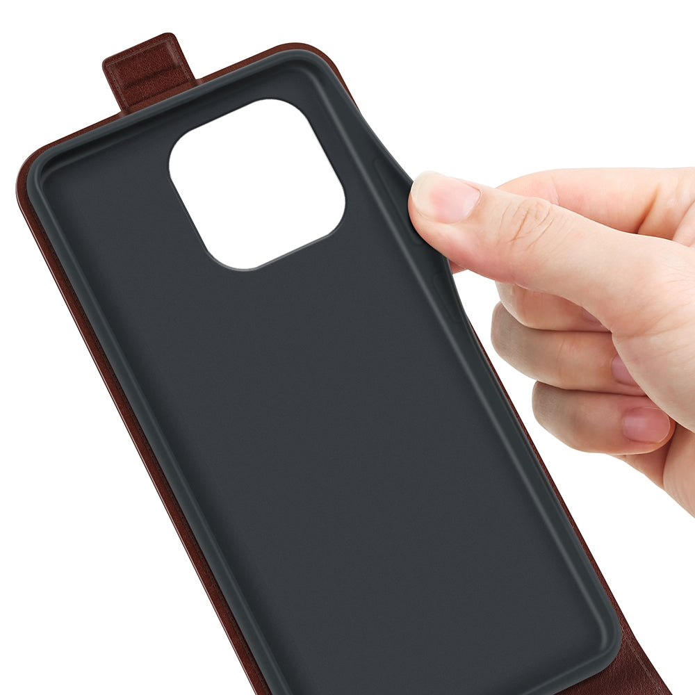 Apple iPhone 15 Pro Max Texture Vertical Flip Leather Wallet Case with Card Slot, PU TPU Shockproof Protective Cover, Anti-Drop Magnetic Folio Phone Case