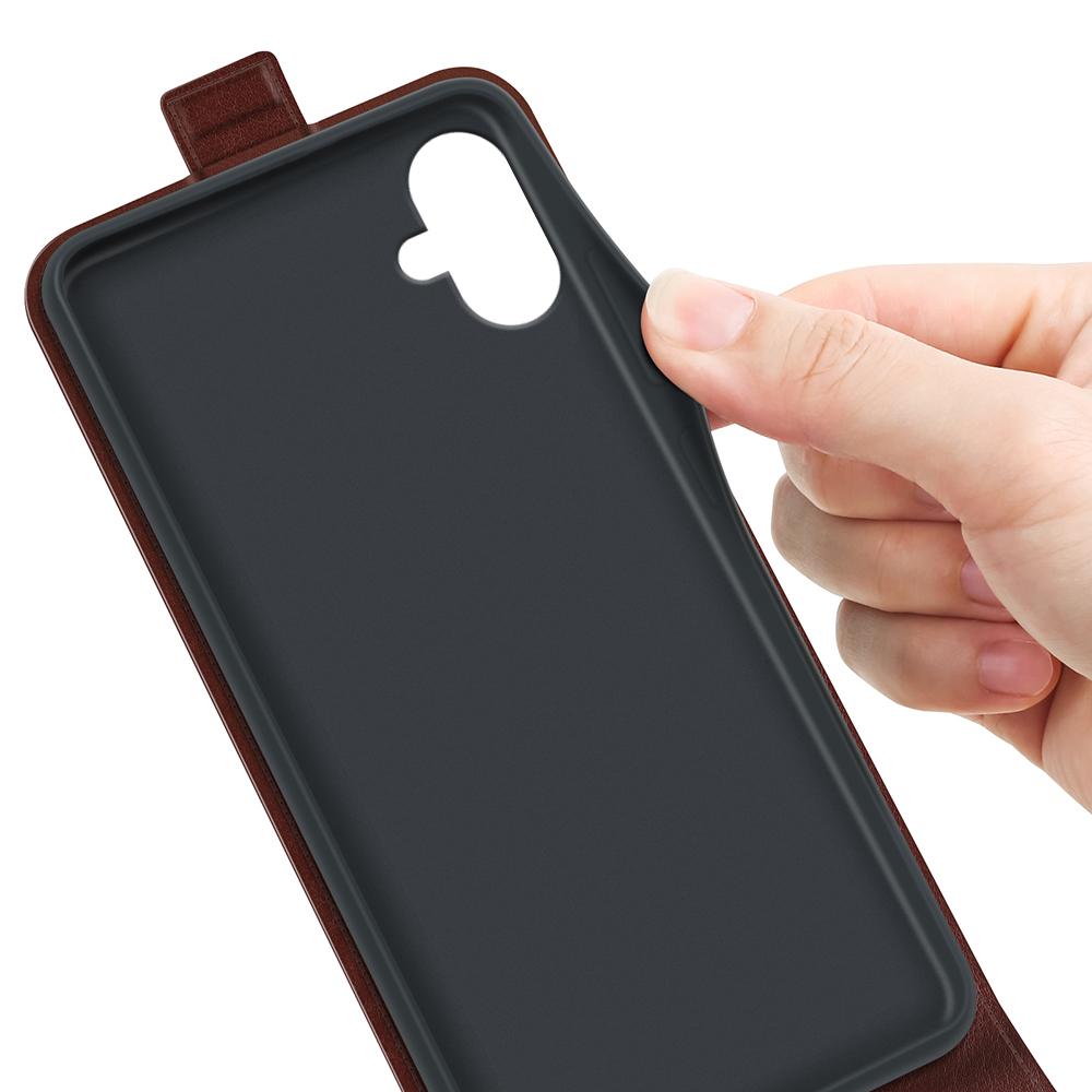 Samsung Galaxy A07 4G Texture Vertical Flip Leather Wallet Case with Card Slot, PU TPU Shockproof Protective Cover, Anti-Drop Magnetic Folio Phone Case