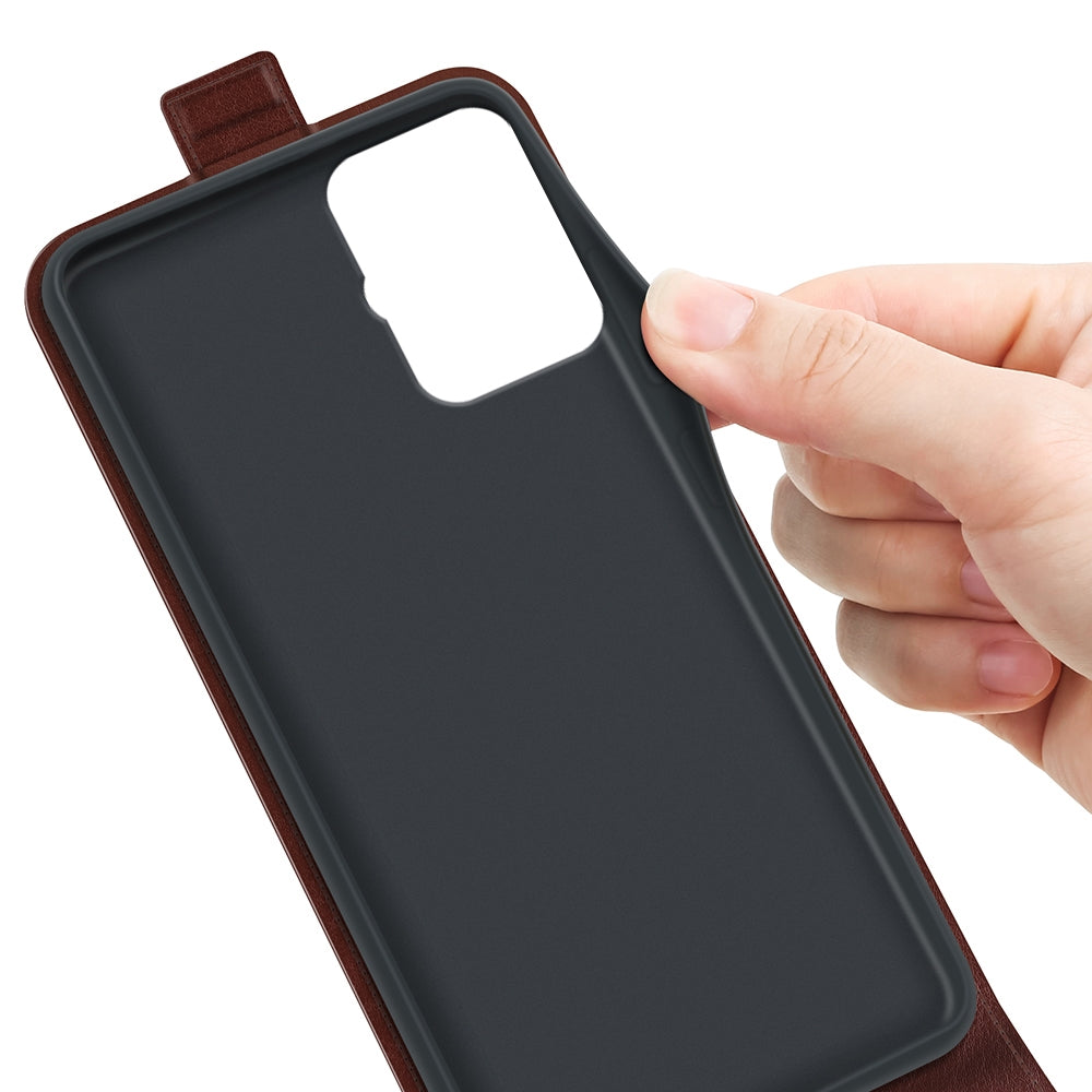 Motorola Moto G Power 5G 2024 Texture Vertical Flip Leather Wallet Case with Card Slot, PU TPU Shockproof Protective Cover, Anti-Drop Magnetic Folio Phone Case