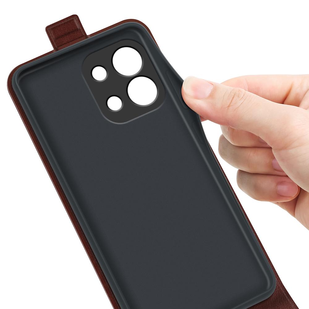 Motorola Moto G86 Power Texture Vertical Flip Leather Wallet Case with Card Slot, PU TPU Shockproof Protective Cover, Anti-Drop Magnetic Folio Phone Case
