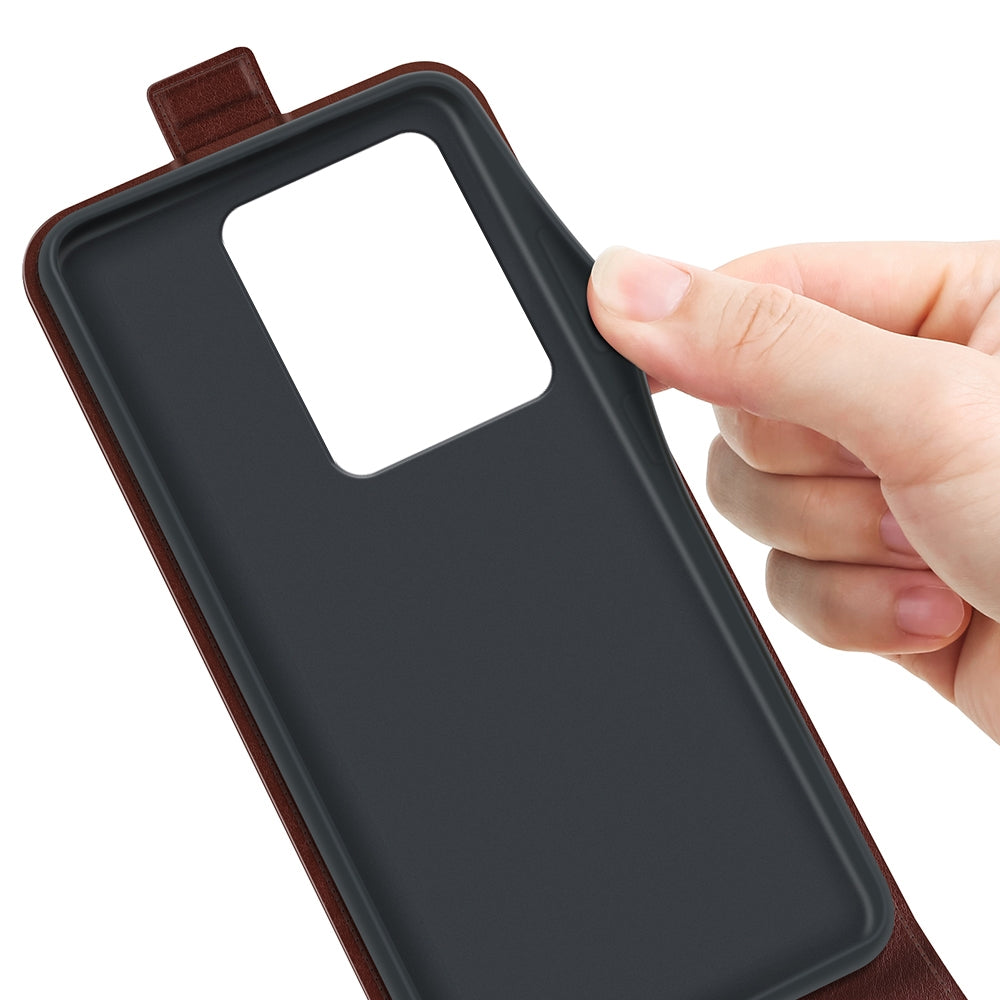 Xiaomi Redmi Note 13 Pro 4G Texture Vertical Flip Leather Wallet Case with Card Slot, PU TPU Shockproof Protective Cover, Anti-Drop Magnetic Folio Phone Case