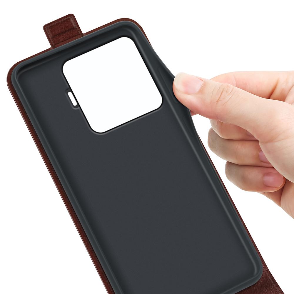 Xiaomi 15T Pro Texture Vertical Flip Leather Wallet Case with Card Slot, PU TPU Shockproof Protective Cover, Anti-Drop Magnetic Folio Phone Case