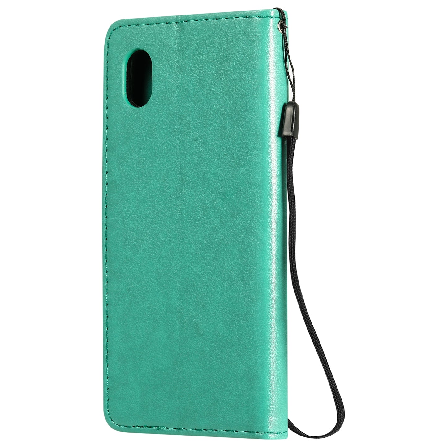 For Samsung Galaxy A01 Core Cat and Bee Embossed Flip Leather Phone Case Wallet Cover with Card Slots Cash Pocket Magnetic Stand Protective Shockproof TPU PU Leather Case with Wrist Strap