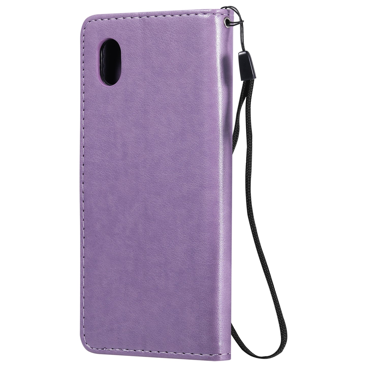 For Samsung Galaxy A01 Core Cat and Bee Embossed Flip Leather Phone Case Wallet Cover with Card Slots Cash Pocket Magnetic Stand Protective Shockproof TPU PU Leather Case with Wrist Strap