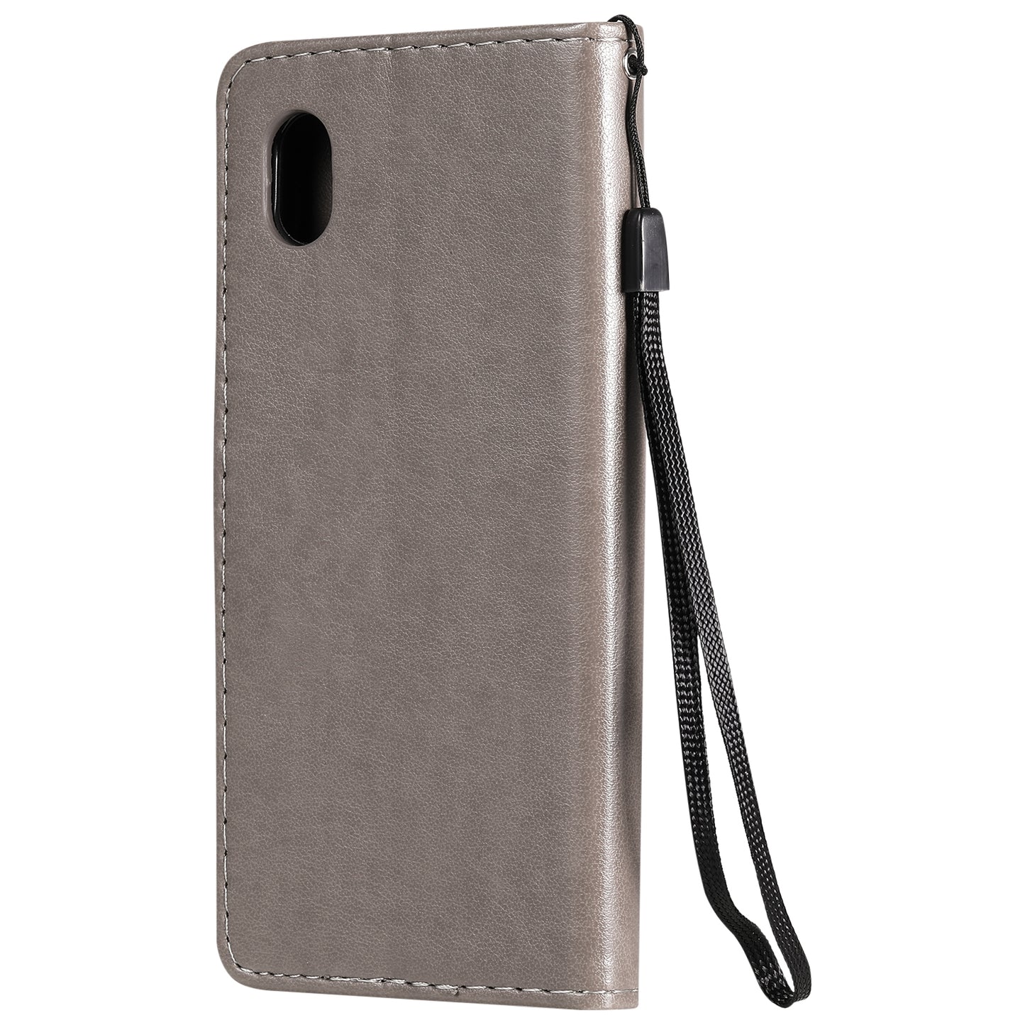 For Samsung Galaxy A01 Core Cat and Bee Embossed Flip Leather Phone Case Wallet Cover with Card Slots Cash Pocket Magnetic Stand Protective Shockproof TPU PU Leather Case with Wrist Strap
