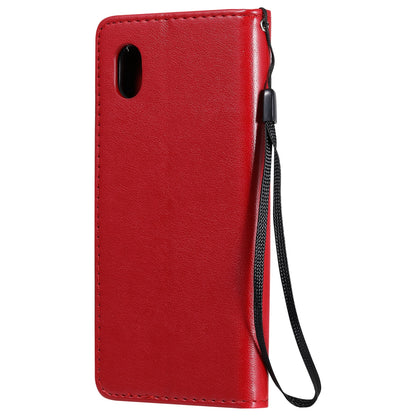 For Samsung Galaxy A01 Core Cat and Bee Embossed Flip Leather Phone Case Wallet Cover with Card Slots Cash Pocket Magnetic Stand Protective Shockproof TPU PU Leather Case with Wrist Strap