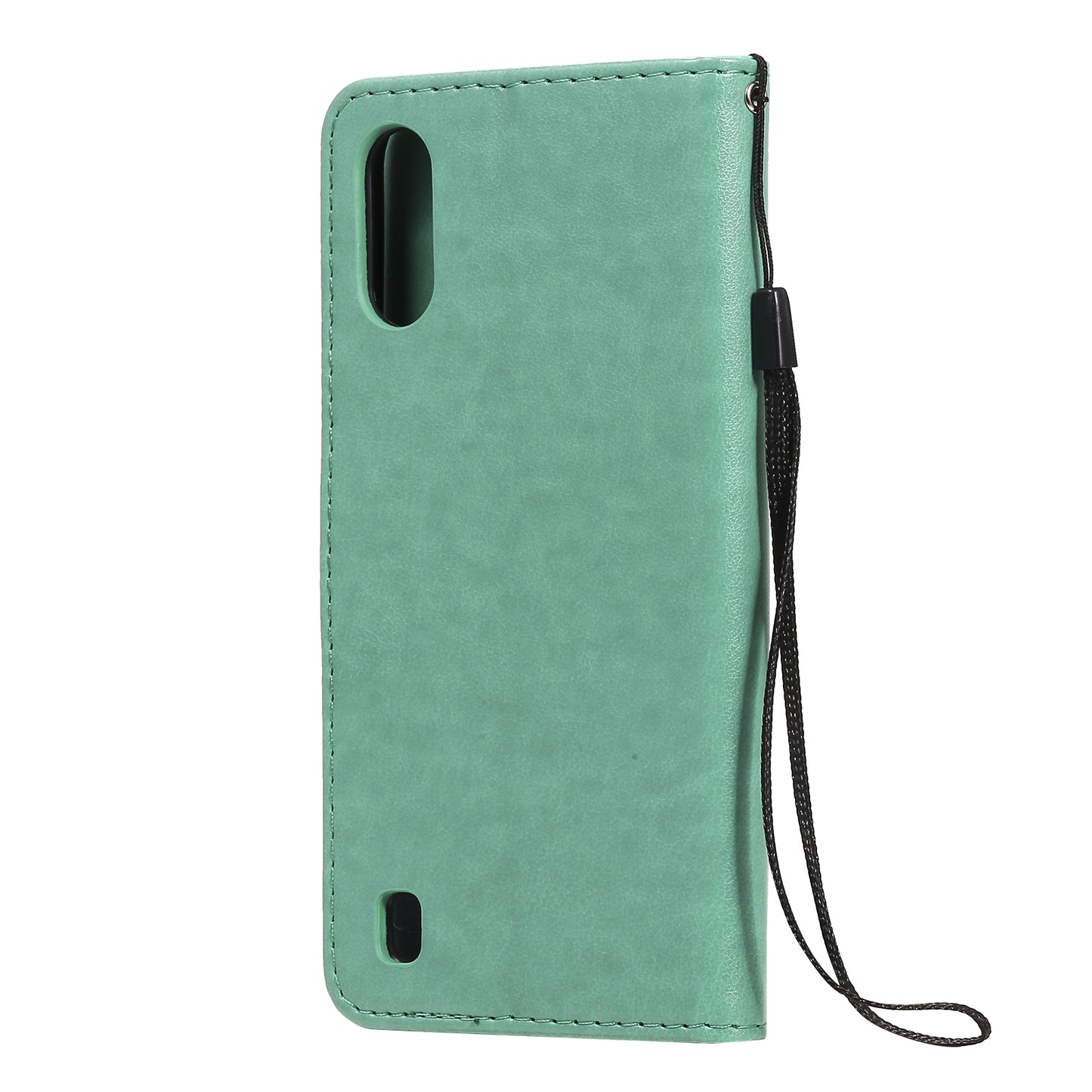 For Samsung Galaxy A01 Cat and Bee Embossed Flip Leather Phone Case Wallet Cover with Card Slots Cash Pocket Magnetic Stand Protective Shockproof TPU PU Leather Case with Wrist Strap