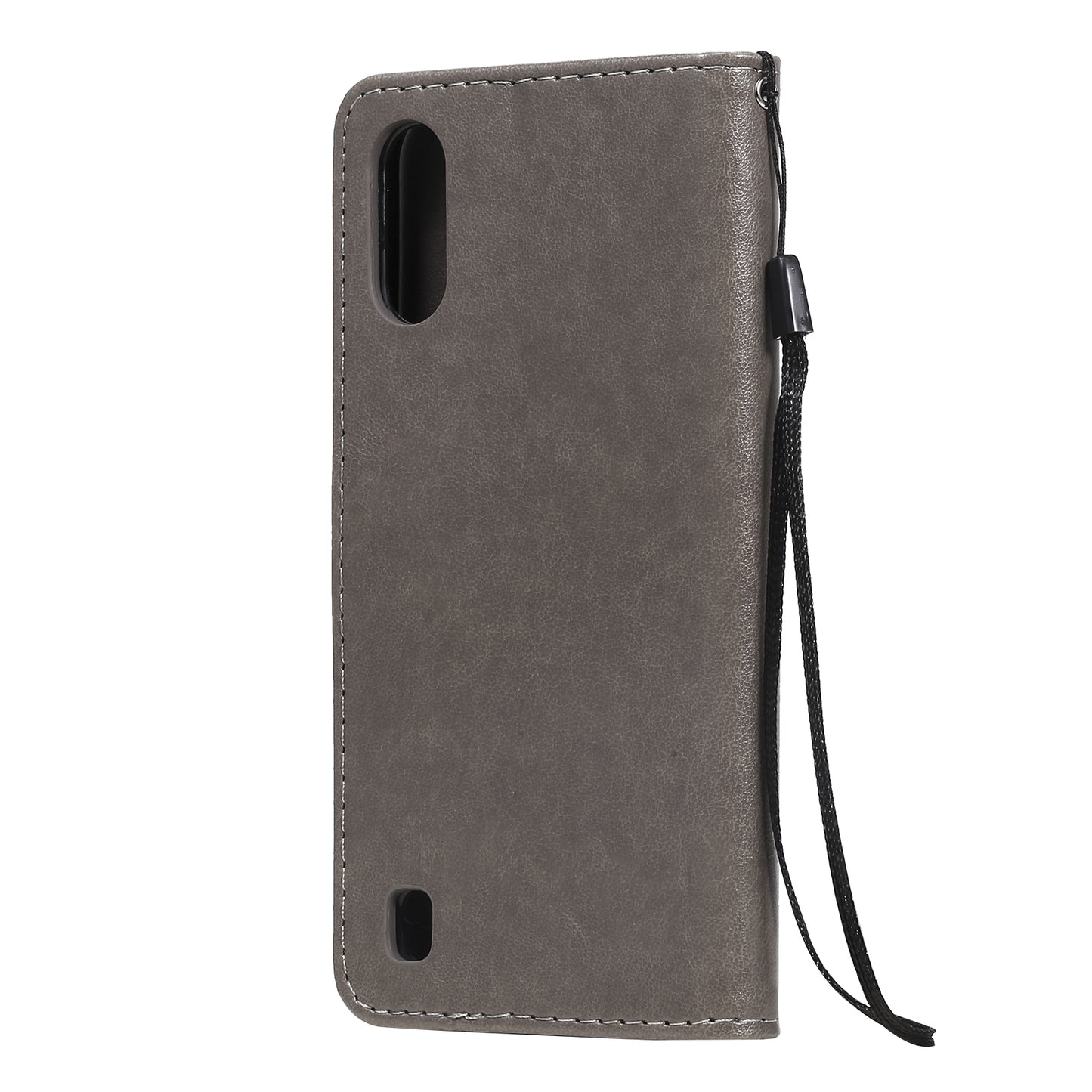 For Samsung Galaxy A01 Cat and Bee Embossed Flip Leather Phone Case Wallet Cover with Card Slots Cash Pocket Magnetic Stand Protective Shockproof TPU PU Leather Case with Wrist Strap