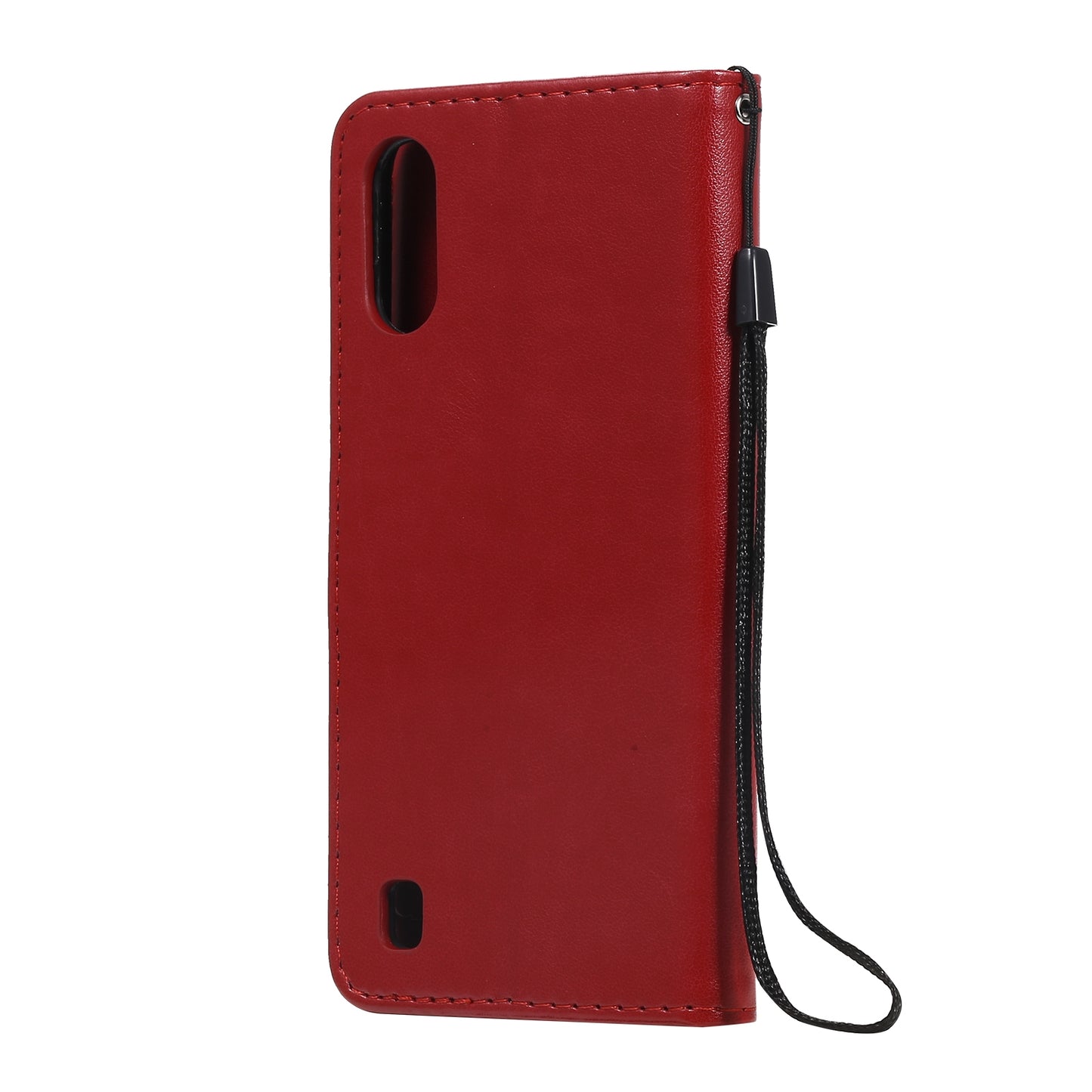For Samsung Galaxy A01 Cat and Bee Embossed Flip Leather Phone Case Wallet Cover with Card Slots Cash Pocket Magnetic Stand Protective Shockproof TPU PU Leather Case with Wrist Strap