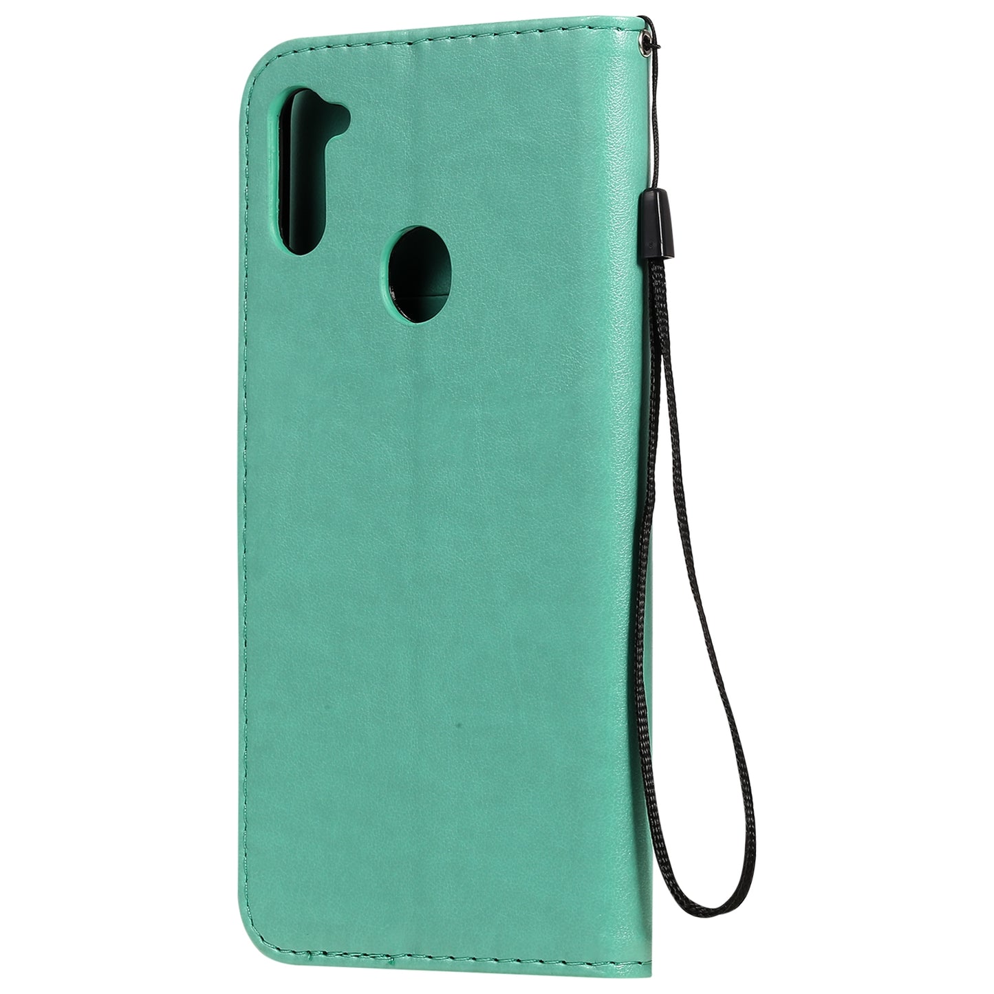 For Samsung Galaxy A11 Cat and Bee Embossed Flip Leather Phone Case Wallet Cover with Card Slots Cash Pocket Magnetic Stand Protective Shockproof TPU PU Leather Case with Wrist Strap
