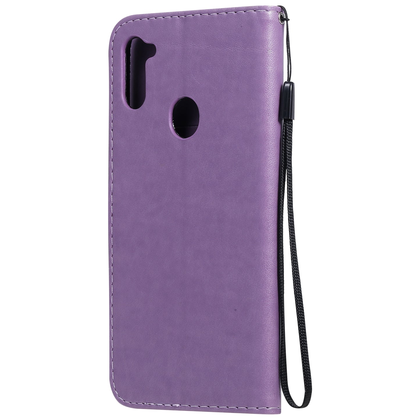 For Samsung Galaxy A11 Cat and Bee Embossed Flip Leather Phone Case Wallet Cover with Card Slots Cash Pocket Magnetic Stand Protective Shockproof TPU PU Leather Case with Wrist Strap