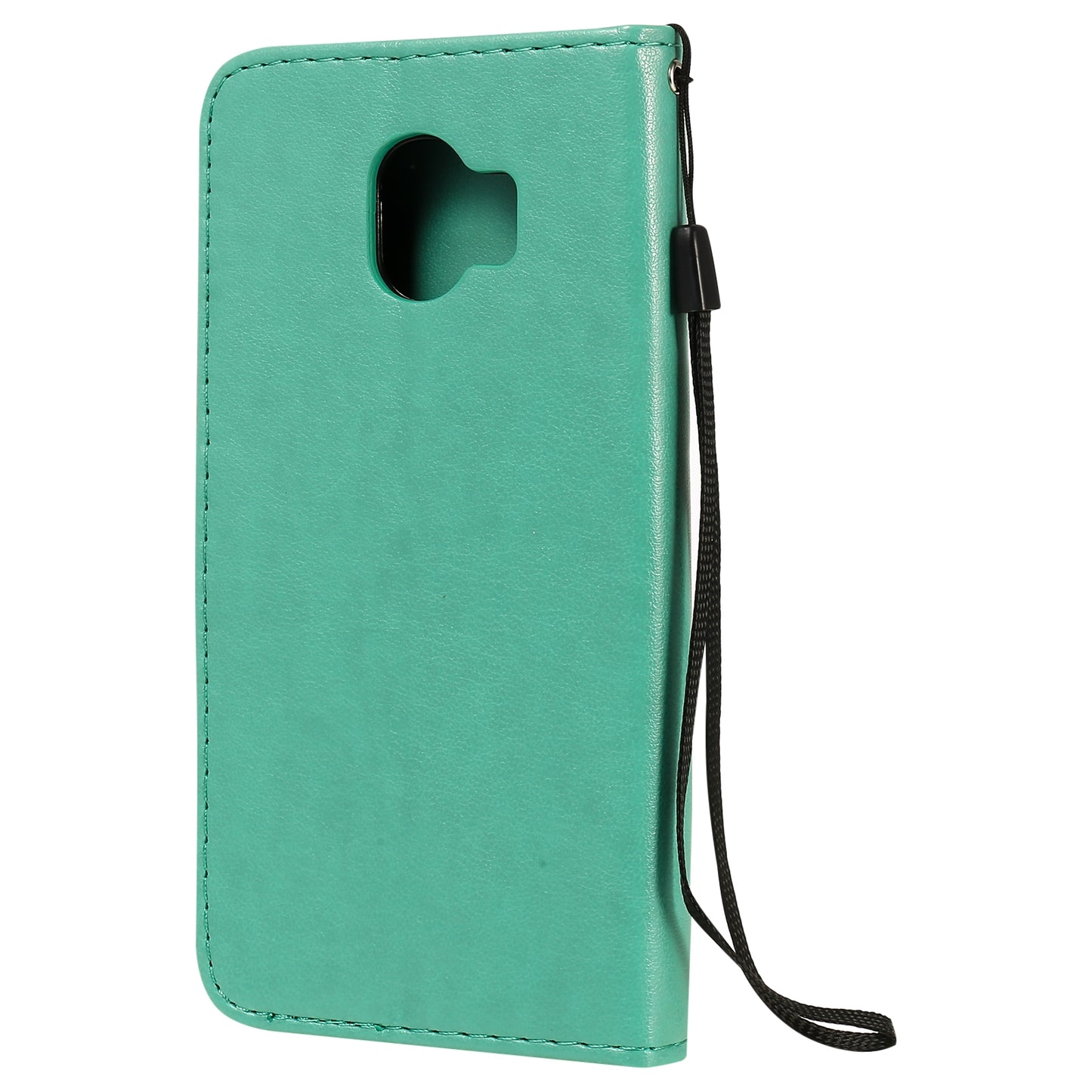 For Samsung Galaxy J2 Pro(2018) Cat and Bee Embossed Flip Leather Phone Case Wallet Cover with Card Slots Cash Pocket Magnetic Stand Protective Shockproof TPU PU Leather Case with Wrist Strap
