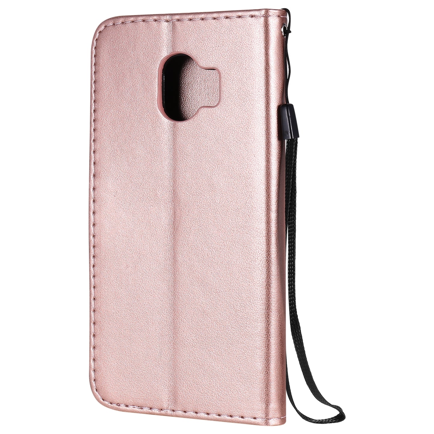 For Samsung Galaxy J2 Pro(2018) Cat and Bee Embossed Flip Leather Phone Case Wallet Cover with Card Slots Cash Pocket Magnetic Stand Protective Shockproof TPU PU Leather Case with Wrist Strap