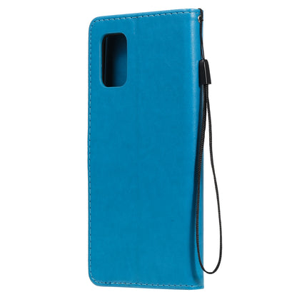 For Samsung Galaxy M51 Cat and Bee Embossed Flip Leather Phone Case Wallet Cover with Card Slots Cash Pocket Magnetic Stand Protective Shockproof TPU PU Leather Case with Wrist Strap