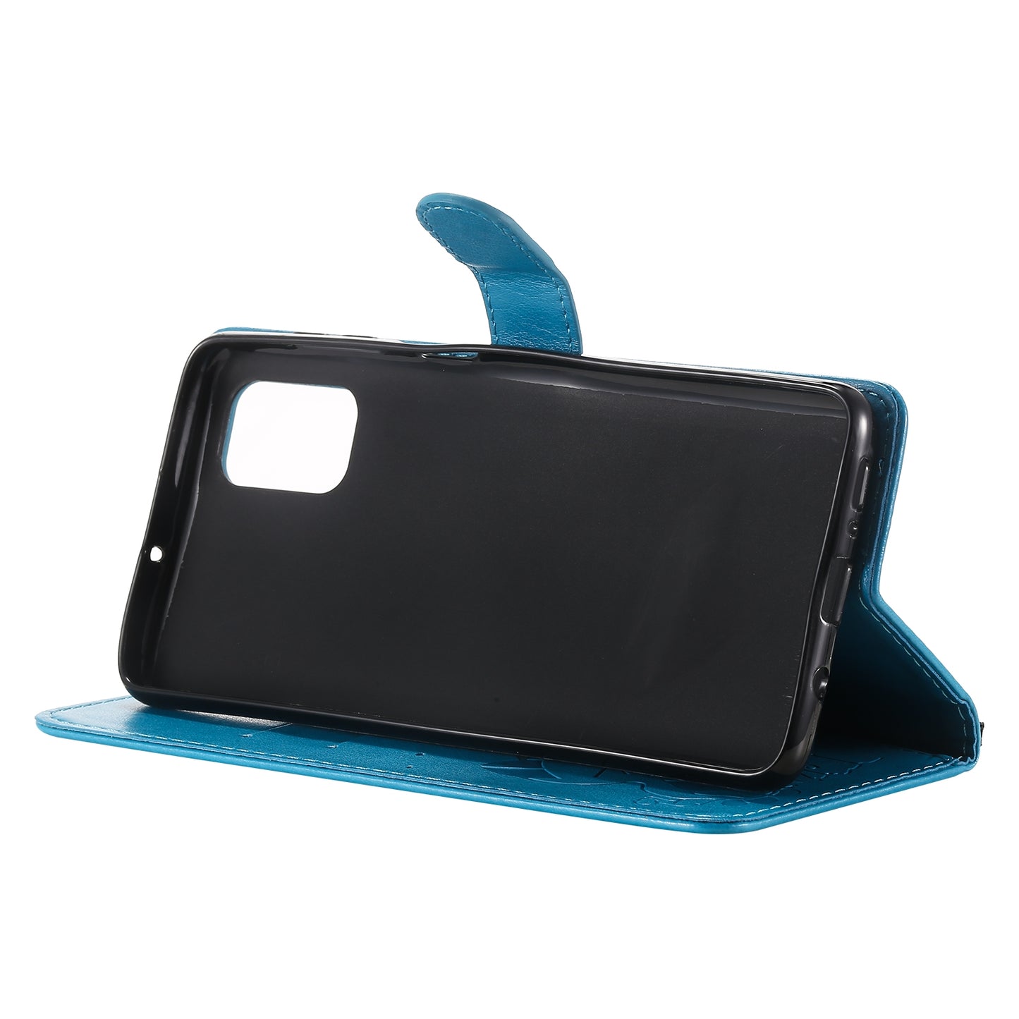 For Samsung Galaxy M51 Cat and Bee Embossed Flip Leather Phone Case Wallet Cover with Card Slots Cash Pocket Magnetic Stand Protective Shockproof TPU PU Leather Case with Wrist Strap