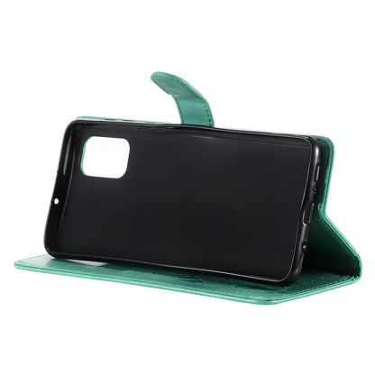 For Samsung Galaxy M51 Cat and Bee Embossed Flip Leather Phone Case Wallet Cover with Card Slots Cash Pocket Magnetic Stand Protective Shockproof TPU PU Leather Case with Wrist Strap