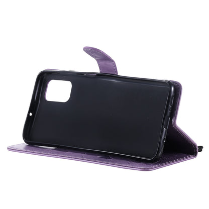 For Samsung Galaxy M51 Cat and Bee Embossed Flip Leather Phone Case Wallet Cover with Card Slots Cash Pocket Magnetic Stand Protective Shockproof TPU PU Leather Case with Wrist Strap