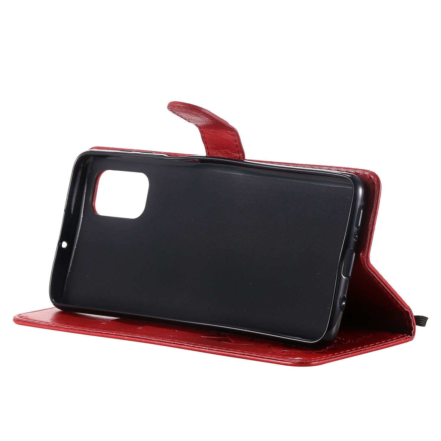 For Samsung Galaxy M51 Cat and Bee Embossed Flip Leather Phone Case Wallet Cover with Card Slots Cash Pocket Magnetic Stand Protective Shockproof TPU PU Leather Case with Wrist Strap