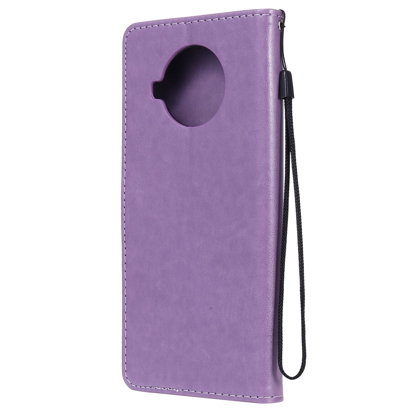 For Xiaomi 10T Lite 5G Cat and Bee Embossed Flip Leather Phone Case Wallet Cover with Card Slots Cash Pocket Magnetic Stand Protective Shockproof TPU PU Leather Case with Wrist Strap