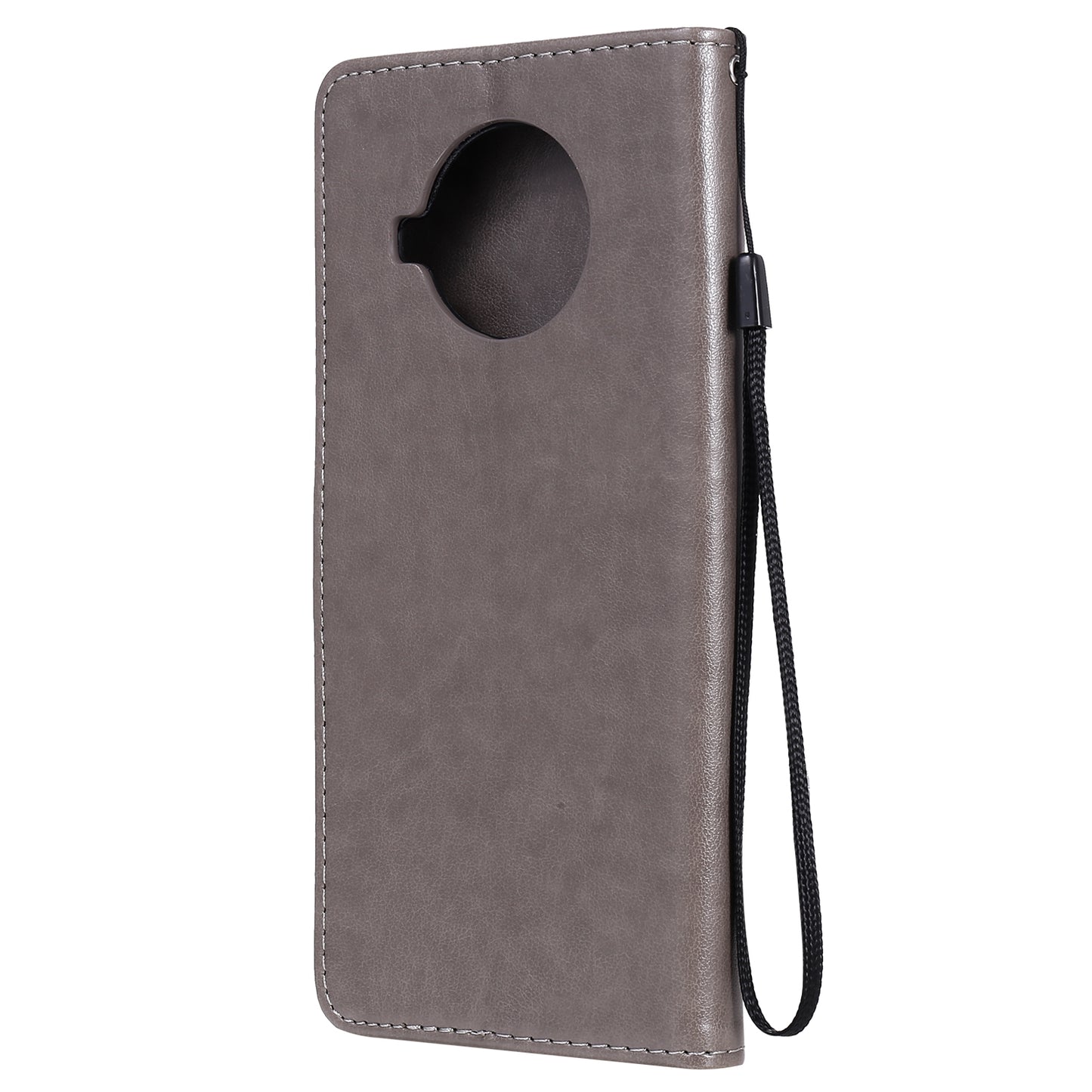 For Xiaomi 10T Lite 5G Cat and Bee Embossed Flip Leather Phone Case Wallet Cover with Card Slots Cash Pocket Magnetic Stand Protective Shockproof TPU PU Leather Case with Wrist Strap