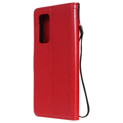 For Xiaomi 10T 5G Cat and Bee Embossed Flip Leather Phone Case Wallet Cover with Card Slots Cash Pocket Magnetic Stand Protective Shockproof TPU PU Leather Case with Wrist Strap