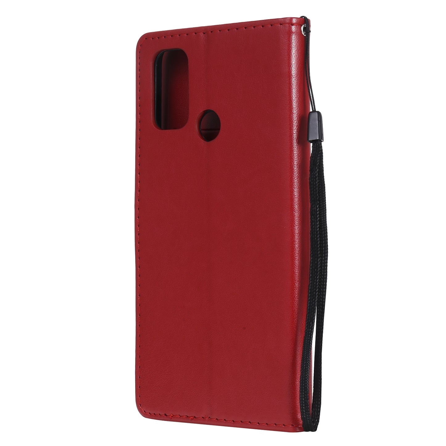 For OPPO A53 (2020) Cat and Bee Embossed Flip Leather Phone Case Wallet Cover with Card Slots Cash Pocket Magnetic Stand Protective Shockproof TPU PU Leather Case with Wrist Strap