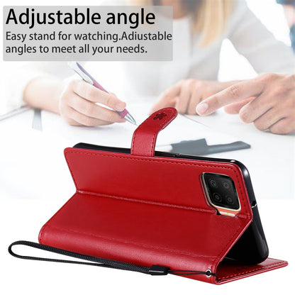 For OPPO A73 4G (2020) Cat and Bee Embossed Flip Leather Phone Case Wallet Cover with Card Slots Cash Pocket Magnetic Stand Protective Shockproof TPU PU Leather Case with Wrist Strap