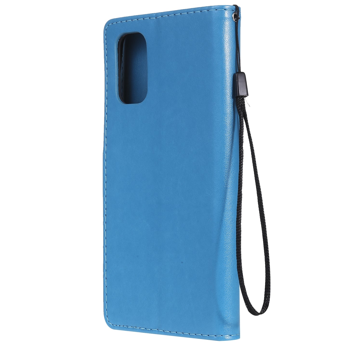 For OPPO Realme 7 Pro Cat and Bee Embossed Flip Leather Phone Case Wallet Cover with Card Slots Cash Pocket Magnetic Stand Protective Shockproof TPU PU Leather Case with Wrist Strap