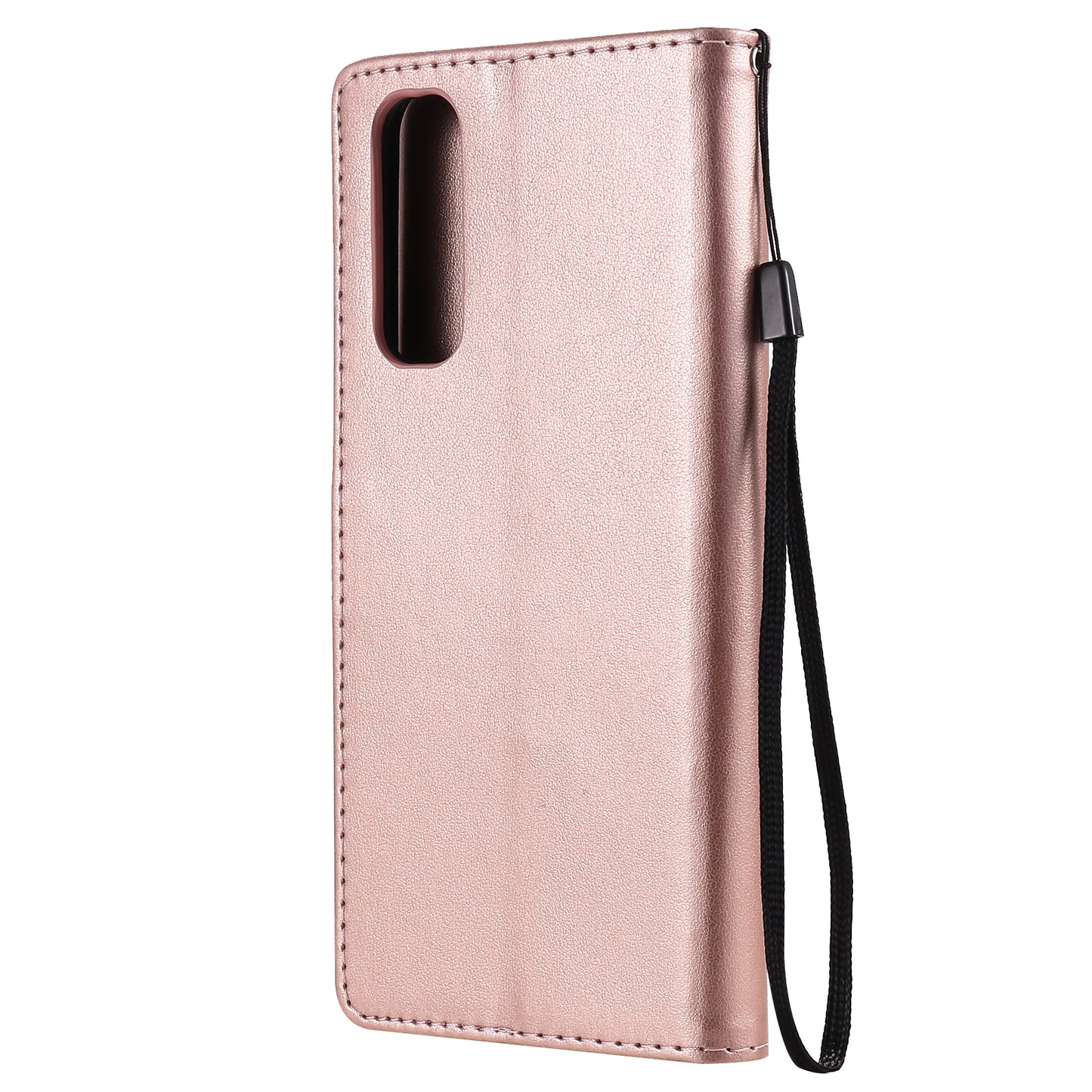 For OPPO Realme 7 5G Cat and Bee Embossed Flip Leather Phone Case Wallet Cover with Card Slots Cash Pocket Magnetic Stand Protective Shockproof TPU PU Leather Case with Wrist Strap