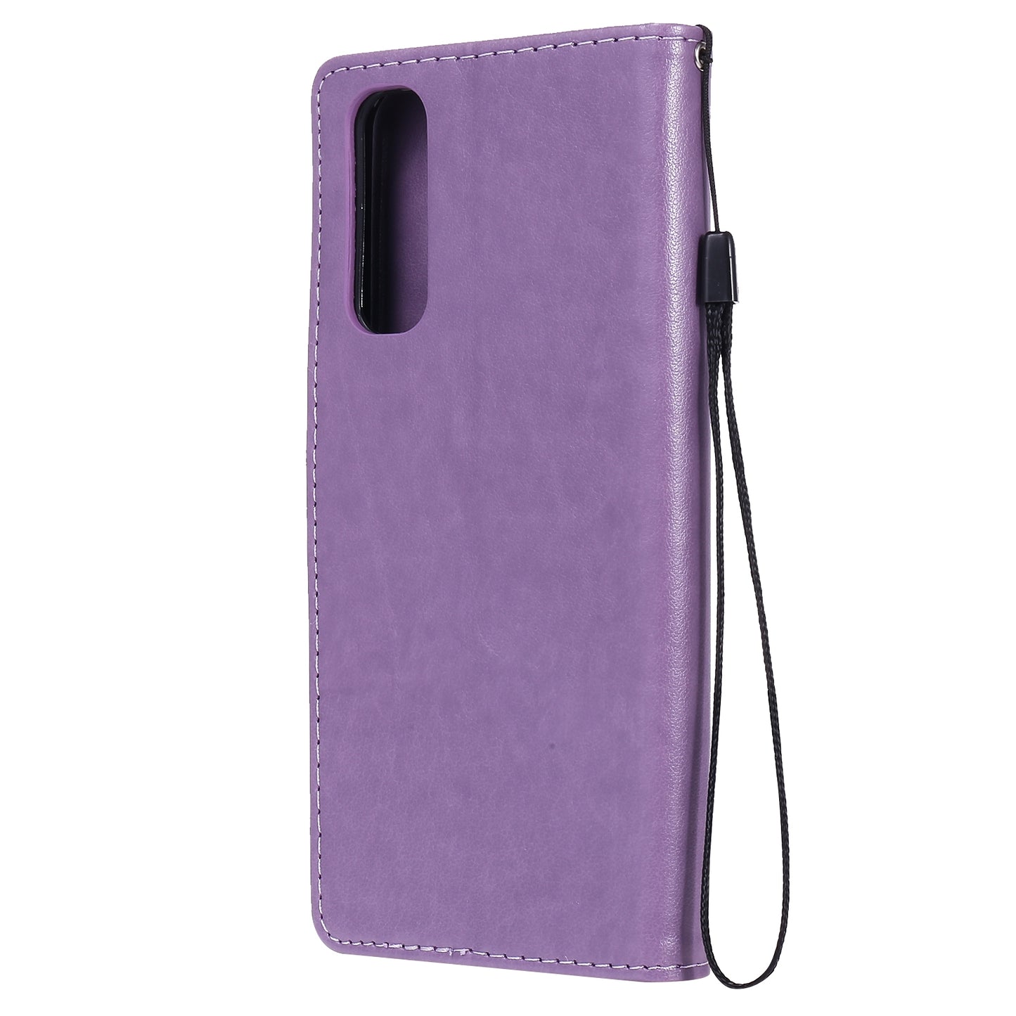 For OPPO Realme 7 5G Cat and Bee Embossed Flip Leather Phone Case Wallet Cover with Card Slots Cash Pocket Magnetic Stand Protective Shockproof TPU PU Leather Case with Wrist Strap