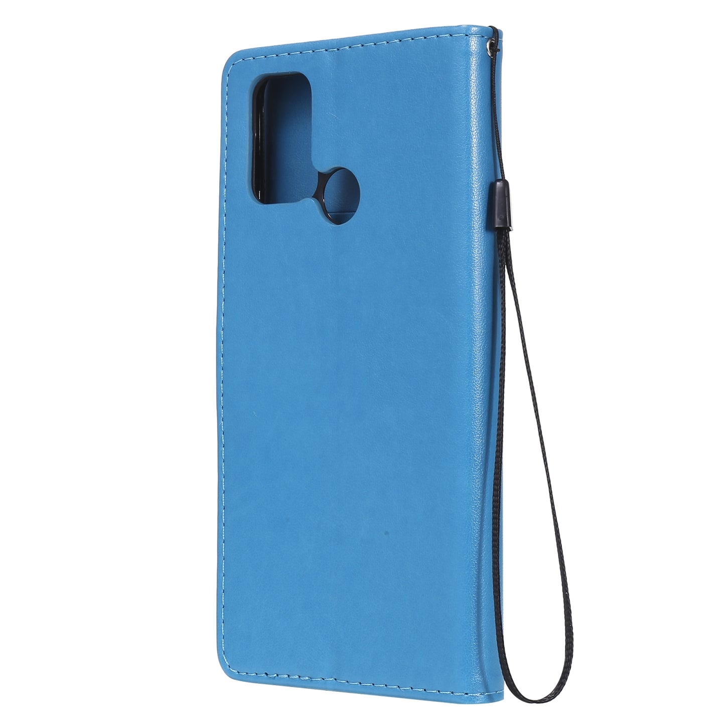 For OPPO C17 Cat and Bee Embossed Flip Leather Phone Case Wallet Cover with Card Slots Cash Pocket Magnetic Stand Protective Shockproof TPU PU Leather Case with Wrist Strap