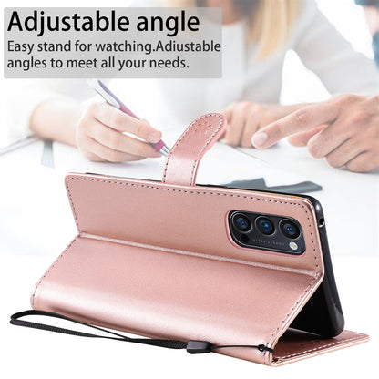 For OPPO Reno4 Pro 4G Cat and Bee Embossed Flip Leather Phone Case Wallet Cover with Card Slots Cash Pocket Magnetic Stand Protective Shockproof TPU PU Leather Case with Wrist Strap